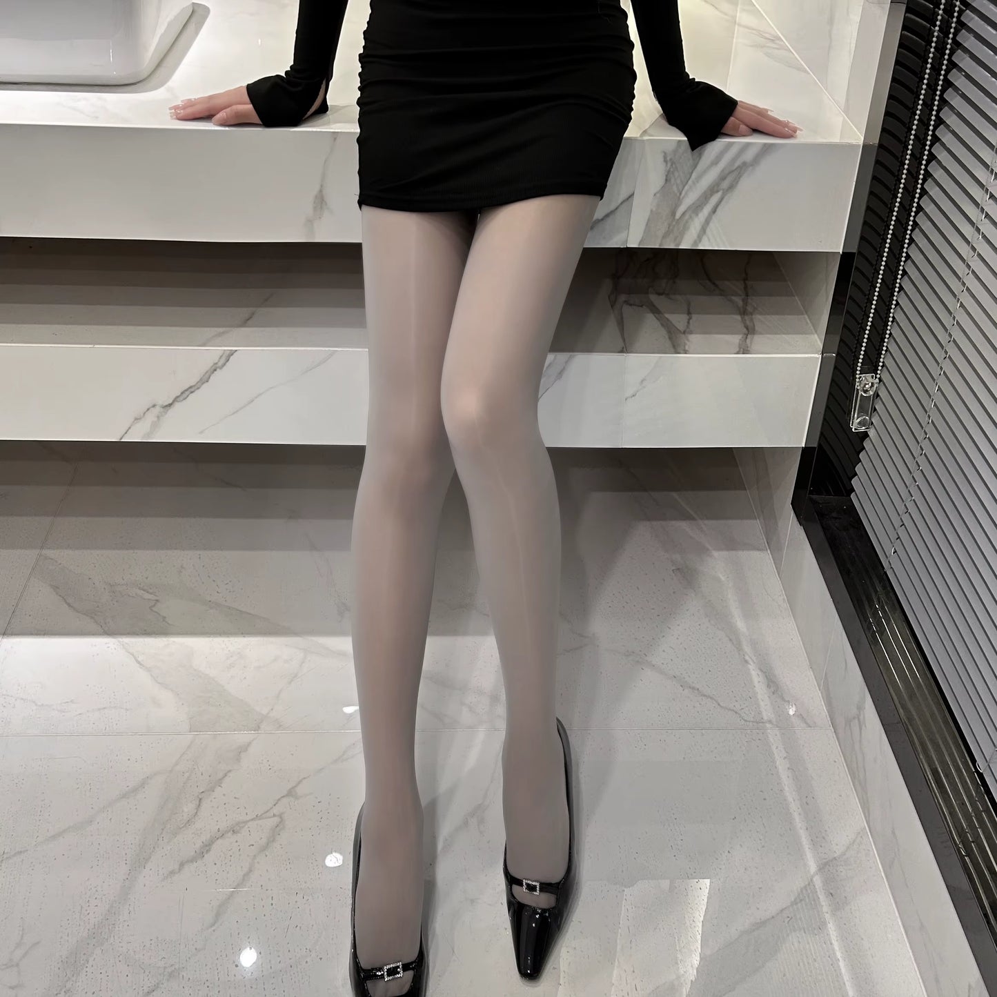 Shiny Satin High Elastic Horse Oil Stockings - Sexy Long Pantyhose for Women