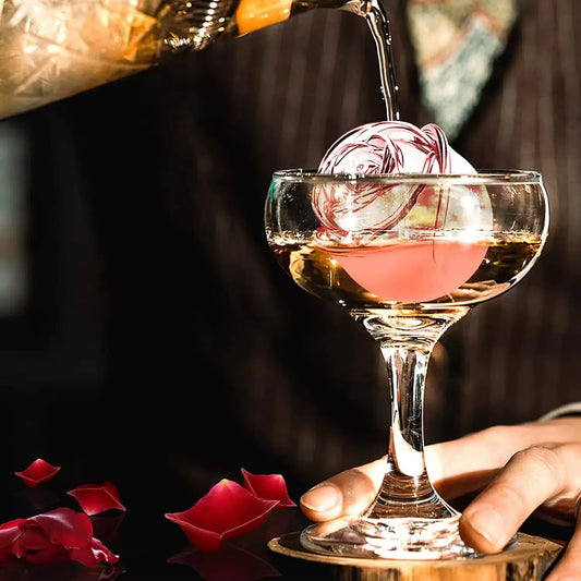 Large 3D Flower Ice Molds - Create 4 Giant Cute Ice Cubes with Silicone Rubber Tray