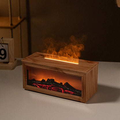 Transform Your Space with the Cozy Fireplace Flame Aroma Diffuser