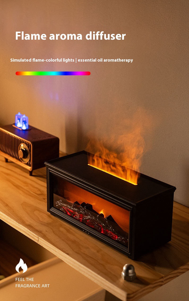 Transform Your Space with the Cozy Fireplace Flame Aroma Diffuser