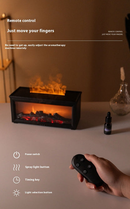 Transform Your Space with the Cozy Fireplace Flame Aroma Diffuser