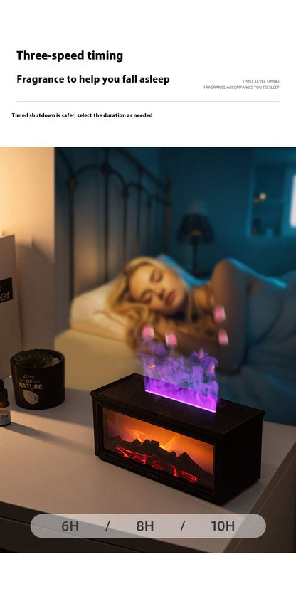 Transform Your Space with the Cozy Fireplace Flame Aroma Diffuser