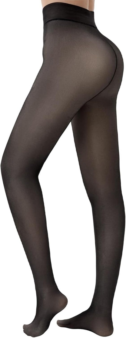 Women's Fleece Lined Thermal Tights - Thick, Warm & Stylish Winter Leggings