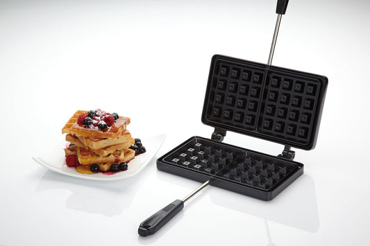 Non Stick Waffle Iron, Waffle Iron Stove Top, Simple and Convenient, Black