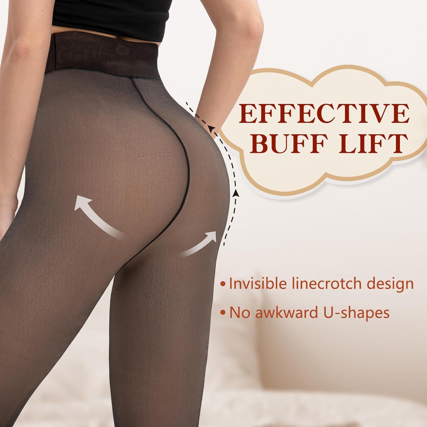 Women's Fleece Lined Thermal Tights - Thick, Warm & Stylish Winter Leggings