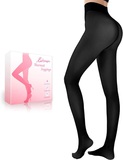 Women's Fleece Lined Thermal Tights - Thick, Warm & Stylish Winter Leggings