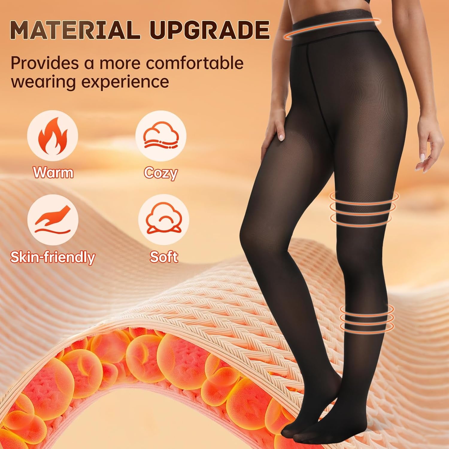 Women's Fleece Lined Thermal Tights - Thick, Warm & Stylish Winter Leggings