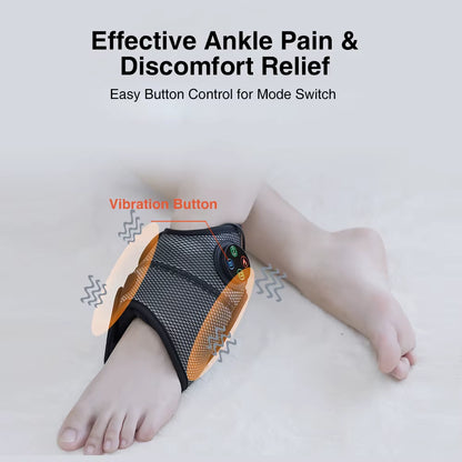 Ultimate Electric Foot & Ankle Massager with Heat & Vibration for Pain Relief and Relaxation