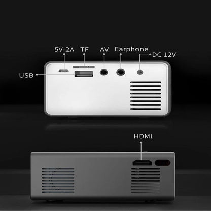 Compact HD 1080P Mini Projector for Home Office - T300 Model