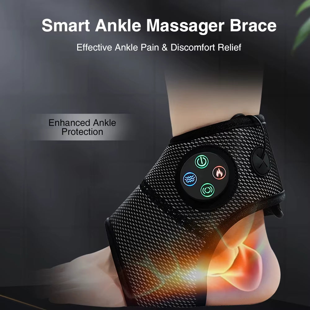 Ultimate Electric Foot & Ankle Massager with Heat & Vibration for Pain Relief and Relaxation