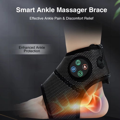 Ultimate Electric Foot & Ankle Massager with Heat & Vibration for Pain Relief and Relaxation