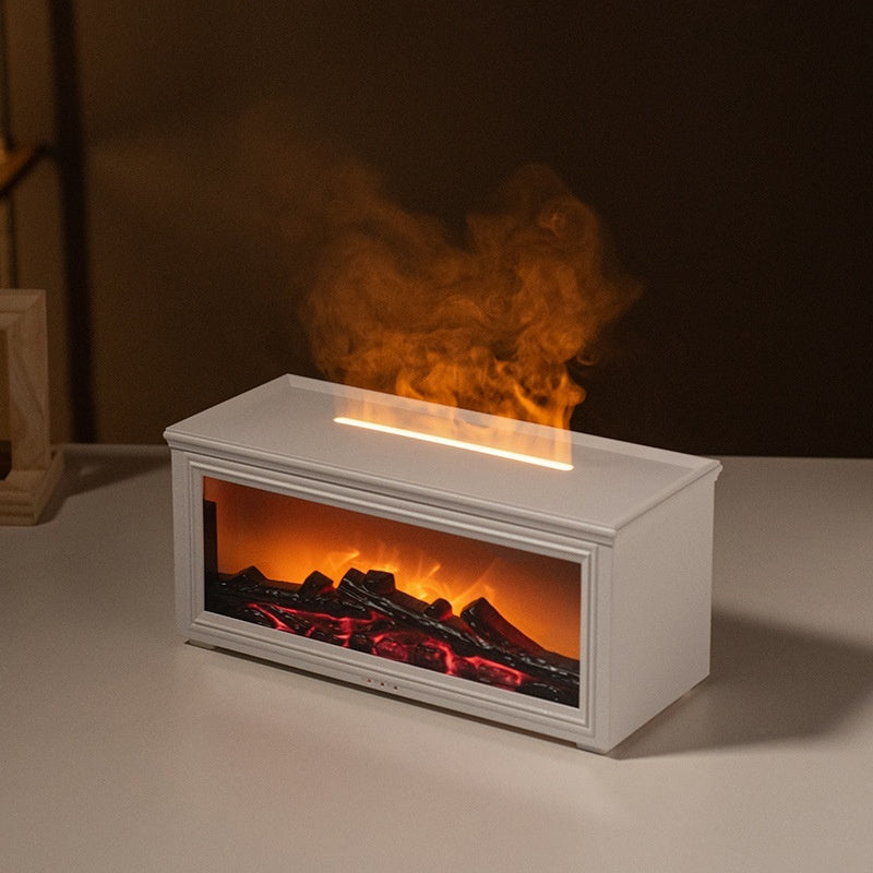 Transform Your Space with the Cozy Fireplace Flame Aroma Diffuser