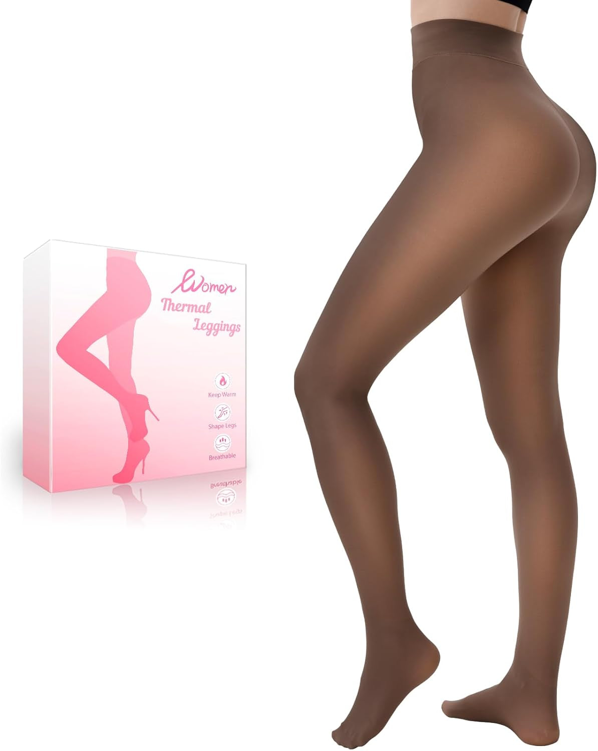 Women's Fleece Lined Thermal Tights - Thick, Warm & Stylish Winter Leggings