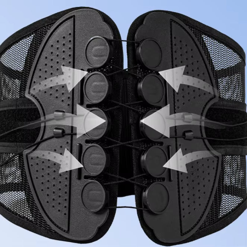 Breathable Mesh Lumbar Support Posture Corrector - Compression Rope Waist Protector