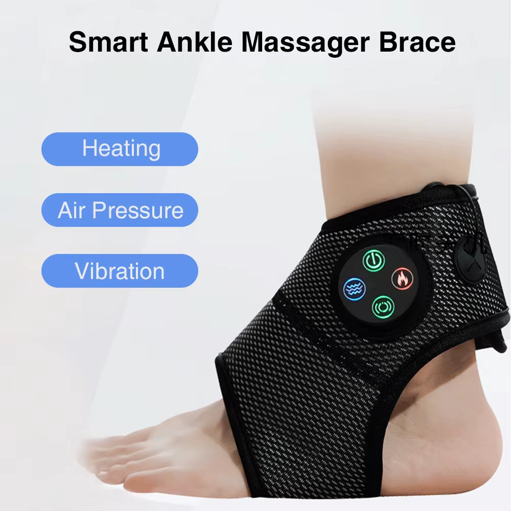 Ultimate Electric Foot & Ankle Massager with Heat & Vibration for Pain Relief and Relaxation