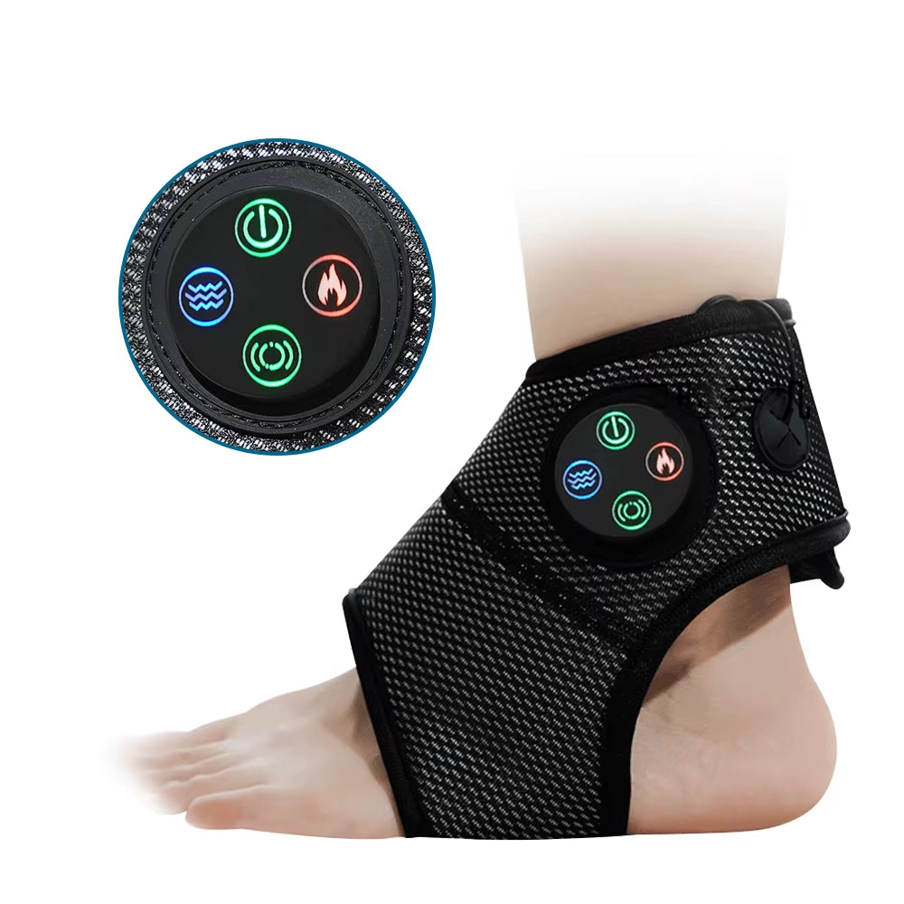 Ultimate Electric Foot & Ankle Massager with Heat & Vibration for Pain Relief and Relaxation