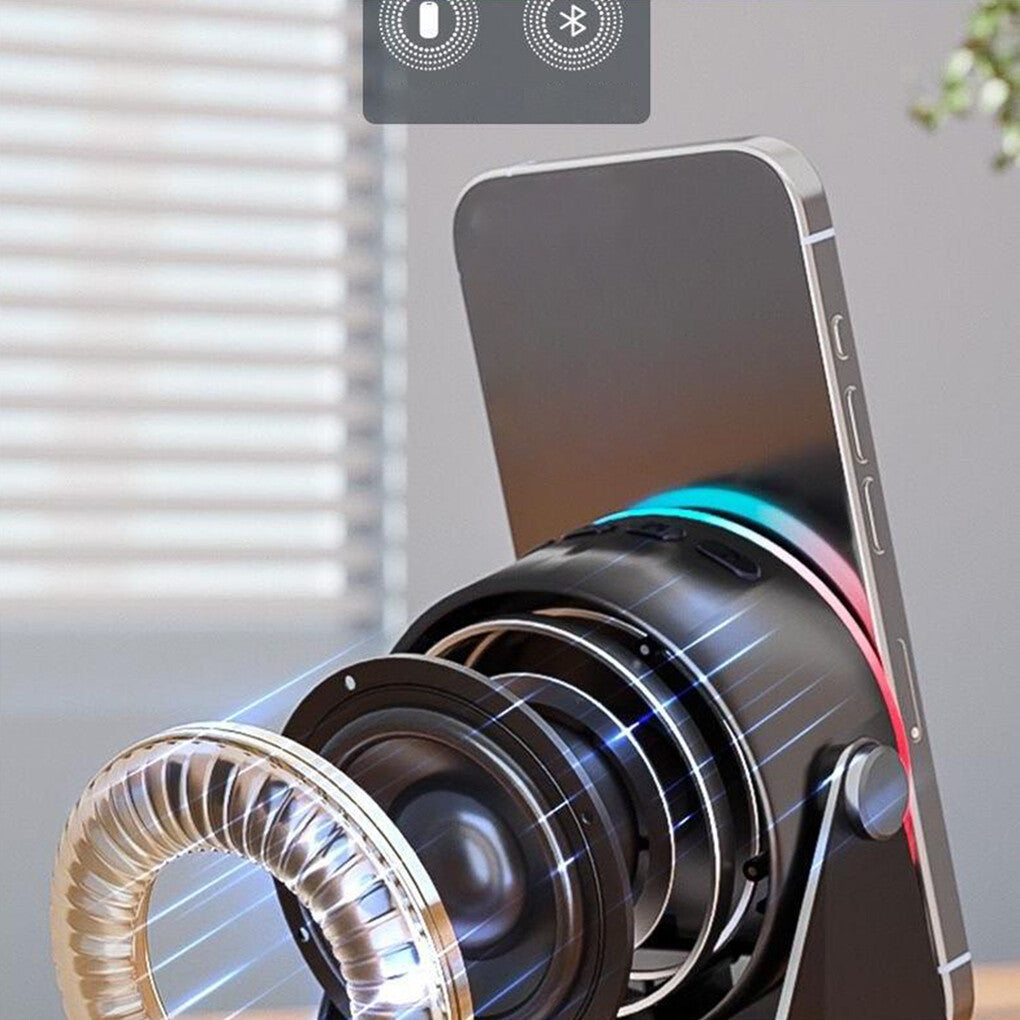 Bluetooth Wireless Induction Speaker & Cell Phone Stand - Ultimate Sound Experience!