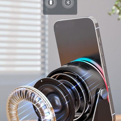 Bluetooth Wireless Induction Speaker & Cell Phone Stand - Ultimate Sound Experience!
